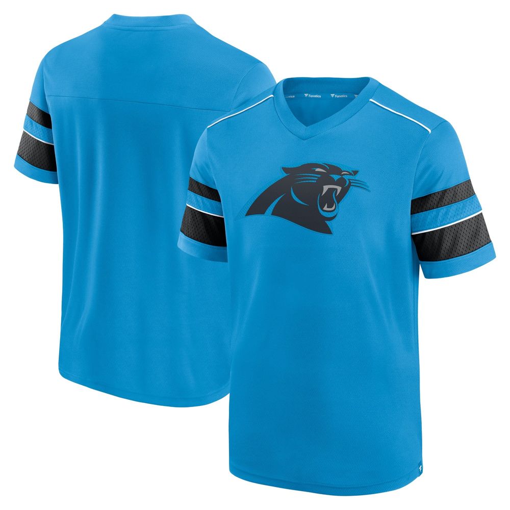 Fanatics Panthers Textured Hashmark V-Neck T-Shirt - Men's