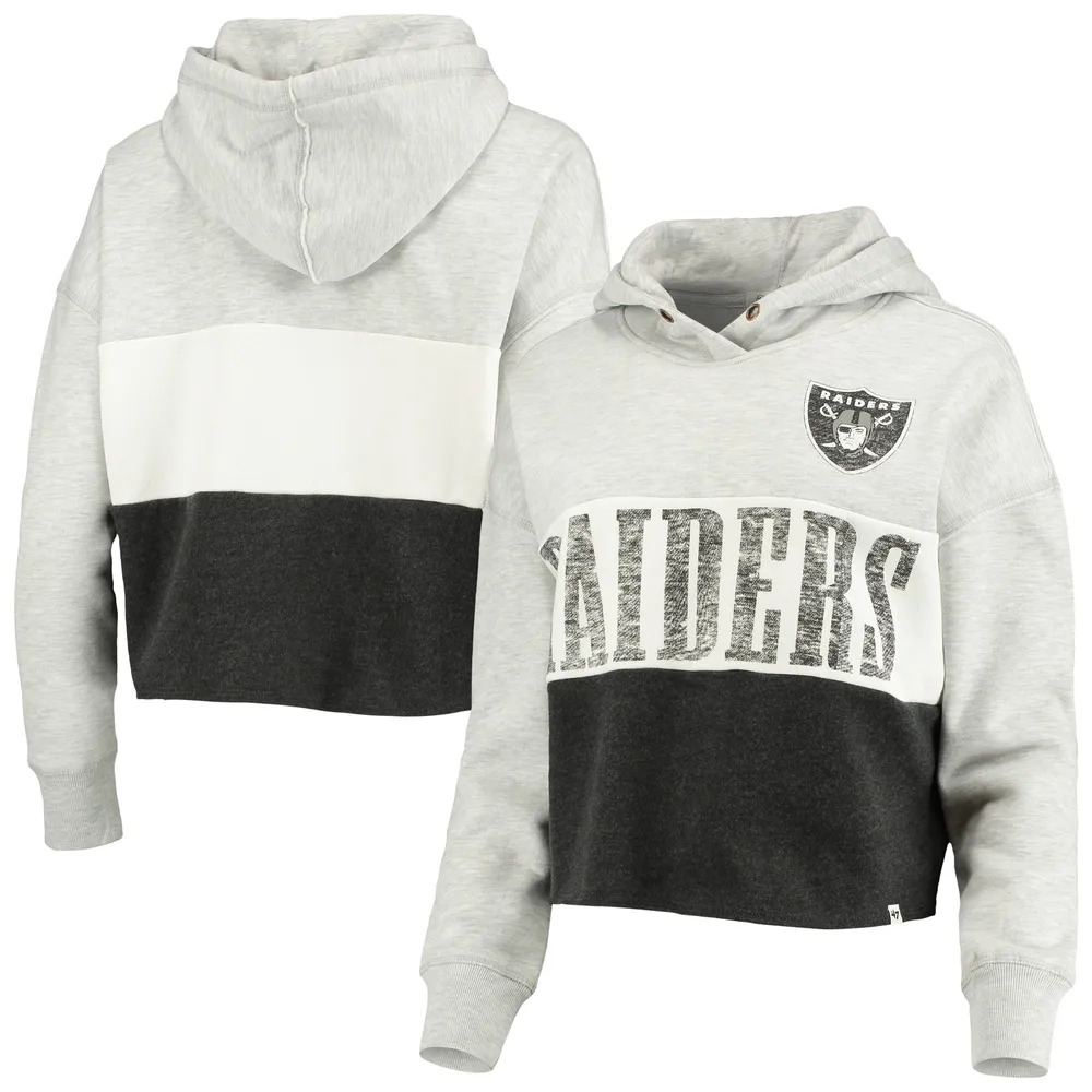 raiders cropped hoodie