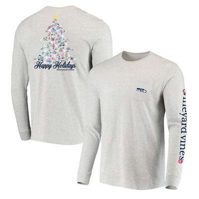 Vineyard Vines Seahawks Holiday Long Sleeve T-Shirt - Men's