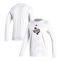 adidas Texas A&M Locker Logo Fresh Long Sleeve T-Shirt - Men's