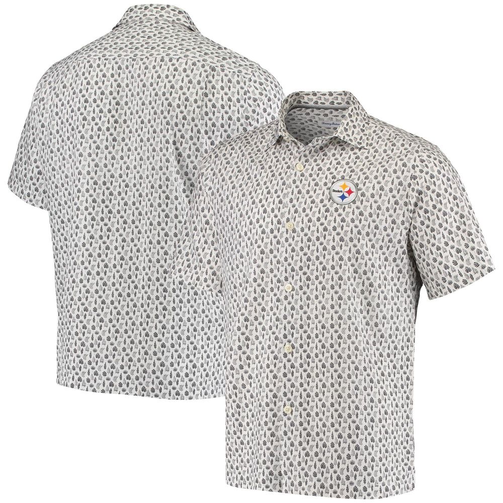 Tommy Bahama Steelers Baja Mar Woven Button-Up Shirt - Men's