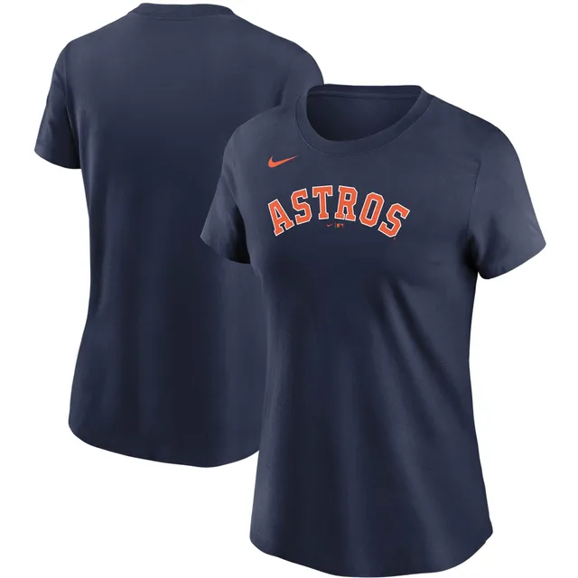 The Wild Collective Women's Black Houston Astros Cropped T-shirt