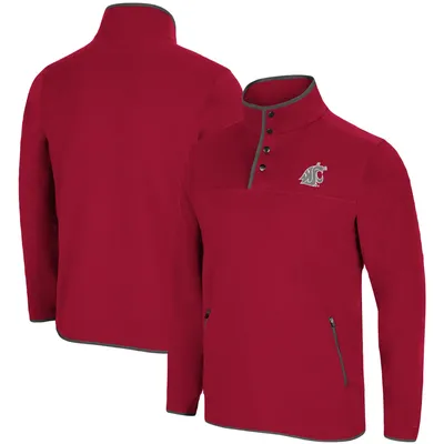 Colosseum Washington State Rebound Snap Pullover Jacket - Men's