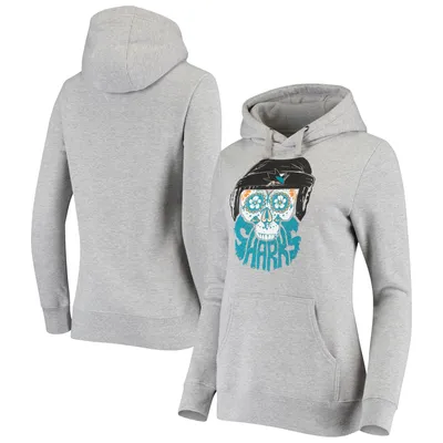 Fanatics Sharks Skull Beard Pullover Hoodie - Women's