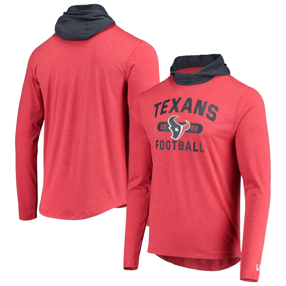 New Era Texans Active Block Hoodie Long Sleeve T-Shirt - Men's