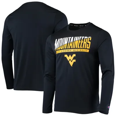 Champion West Virginia Wordmark Slash Long Sleeve T-Shirt - Men's