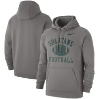 Nike Michigan State Football Club Pullover Hoodie - Men's