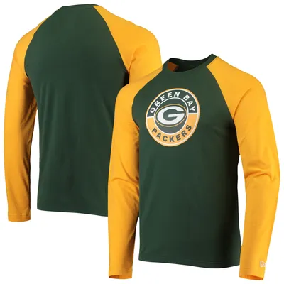 New Era Packers League Raglan Long Sleeve T-Shirt - Men's