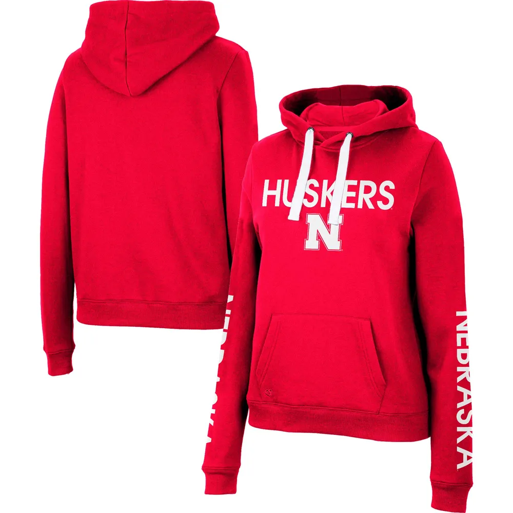 Colosseum Nebraska 3-Hit Pullover Sweatshirt - Women's