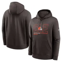 Nike Browns City Code Club Fleece Pullover Hoodie - Men's