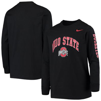 Nike Ohio State Arch & Logo 2-Hit Long Sleeve T-Shirt - Boys' Grade School