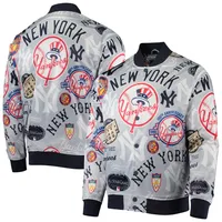 Pro Standard Yankees Allover Print Full-Snap Jacket - Men's