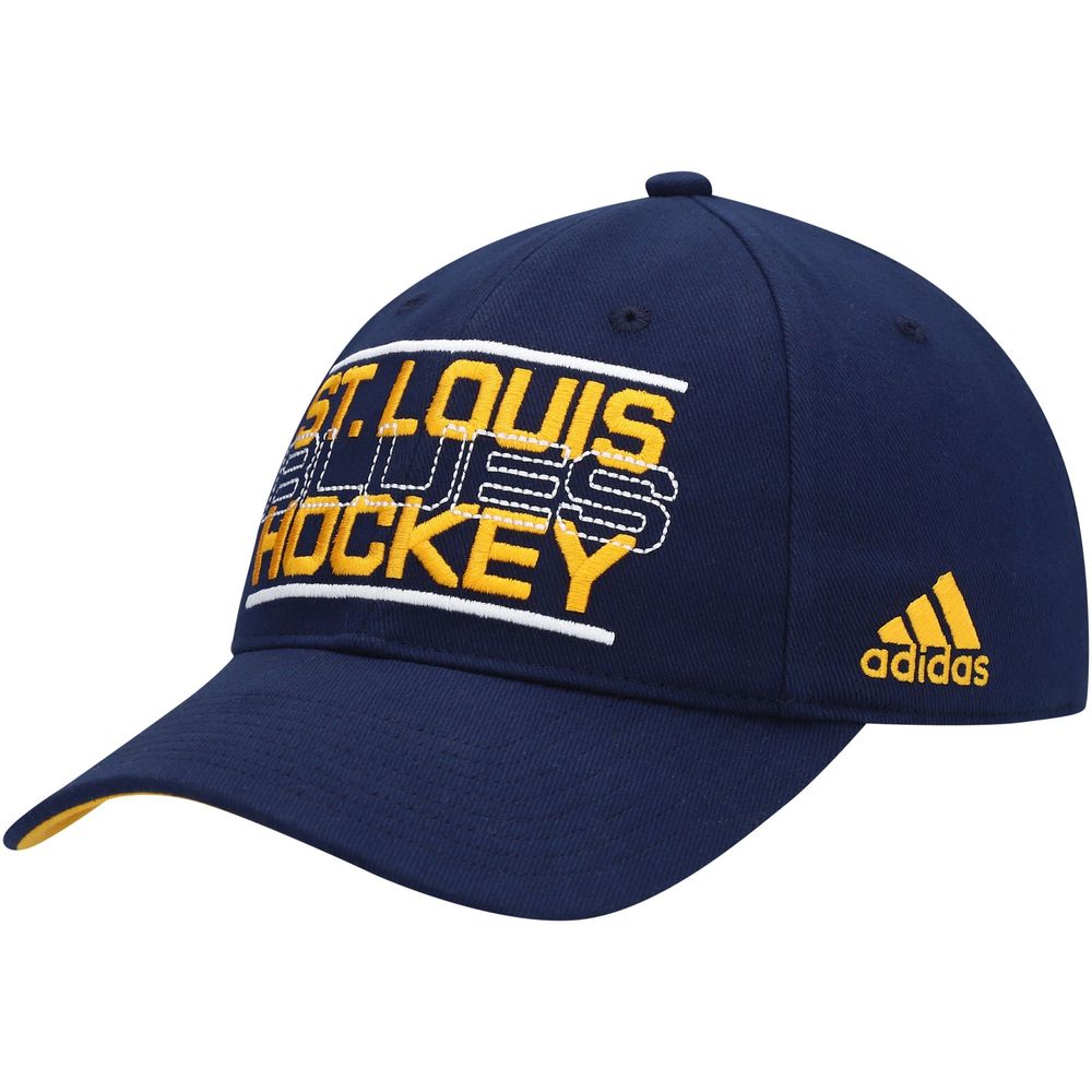 Men's Adidas Blue St. Louis Blues Circle Logo Flex Hat Size: Medium/Large