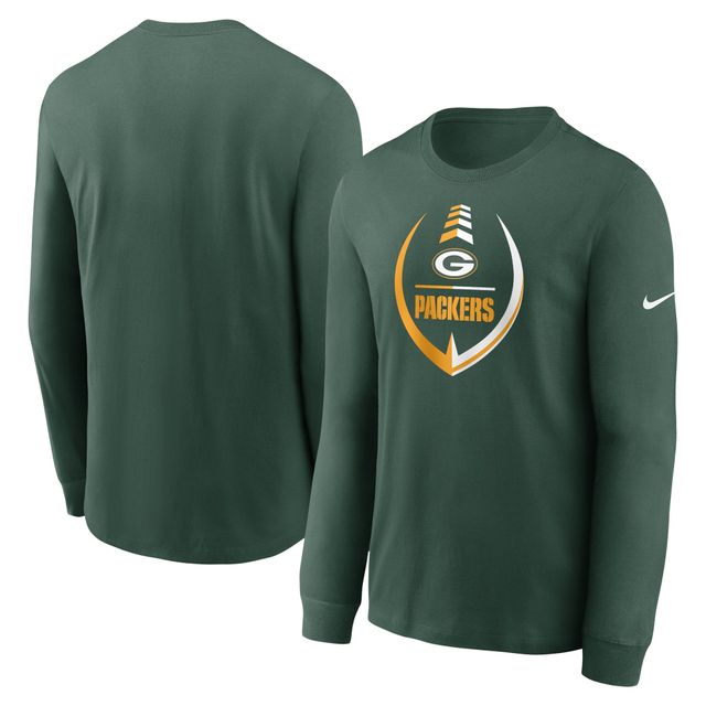 Lids Green Bay Packers Nike Sideline Velocity Athletic Stack Performance Long  Sleeve T-Shirt - White