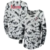 New Era Falcons Tie-Dye Long Sleeve T-Shirt - Women's