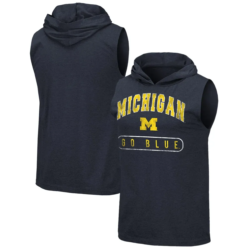 Colosseum Michigan Varsity Hoodie Tank Top - Men's