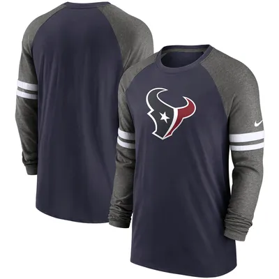 Nike Texans Raglan Long Sleeve T-Shirt - Men's