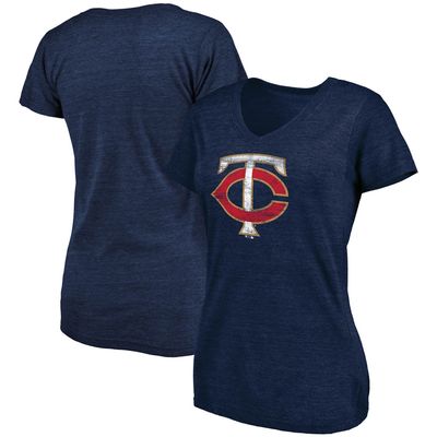 Fanatics Twins Core Weathered V-Neck T-Shirt - Women's