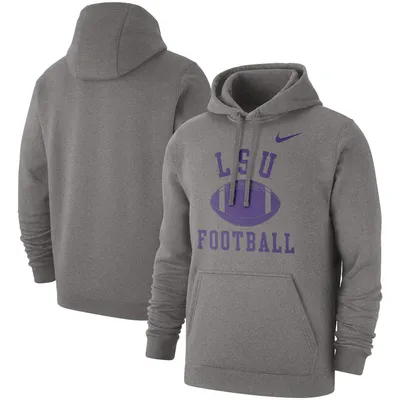 Nike LSU Football Club Pullover Hoodie - Men's