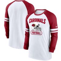 Nike Cardinals Throwback Raglan Long Sleeve T-Shirt - Men's