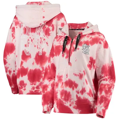 DKNY Sport Cardinals Dakota Tie-Dye Half-Zip Hoodie - Women's