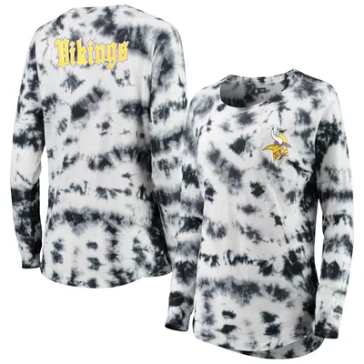 New Era Apparel Dallas Cowboys Cropped Tie Dye Long Sleeve Navy