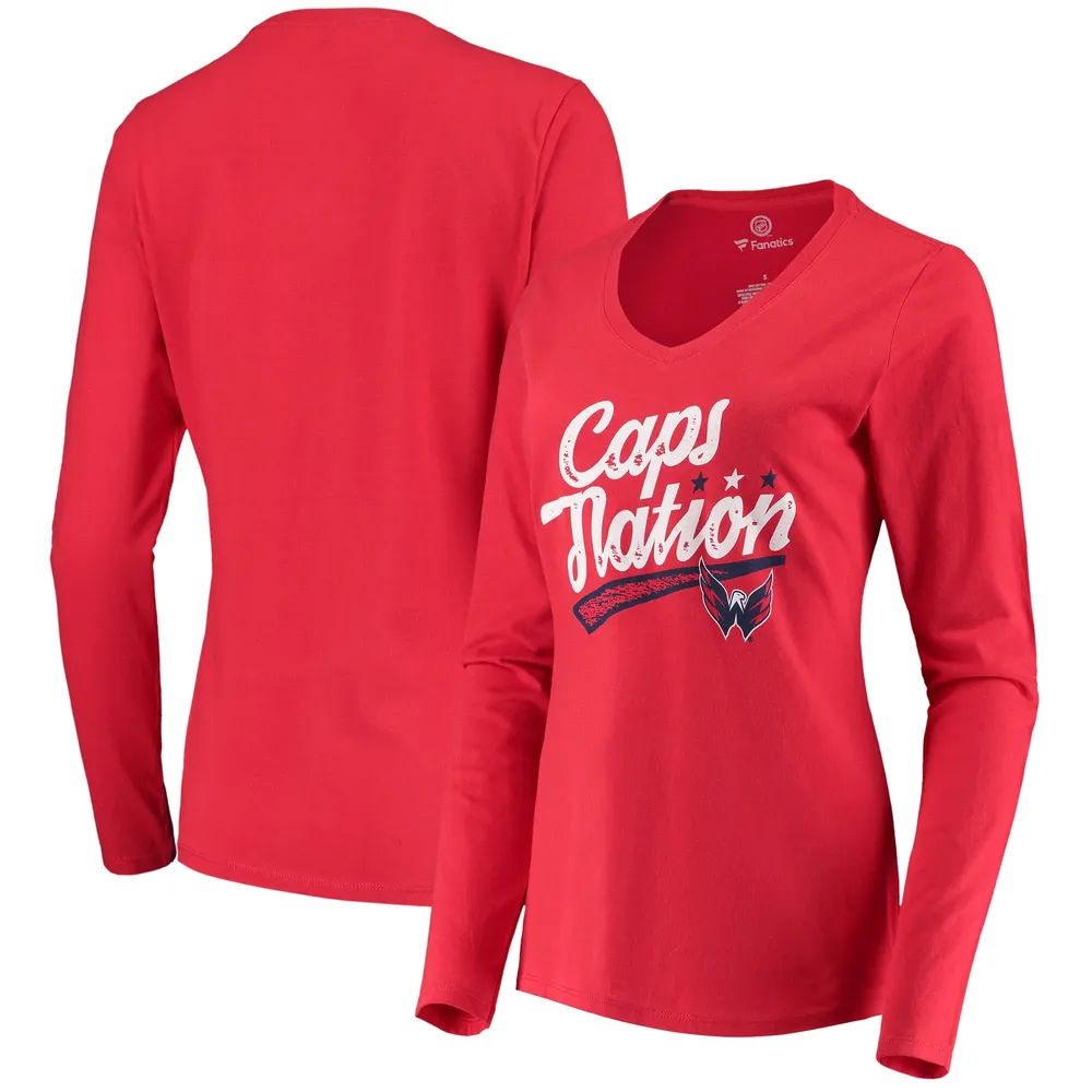 Fanatics Capitals Nation Long Sleeve T-Shirt - Women's