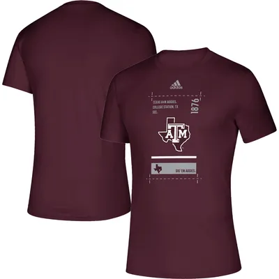 adidas Texas A&M Hall Pass Creator AEROREADY T-Shirt - Men's