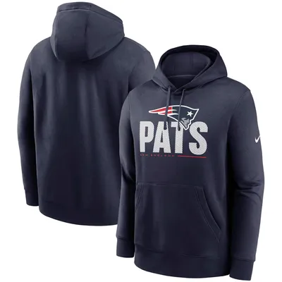 Nike Patriots Team Impact Club Pullover Hoodie - Men's