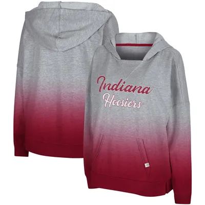 Colosseum Indiana On Wednesdays Dip-Dye Pullover Hoodie - Women's