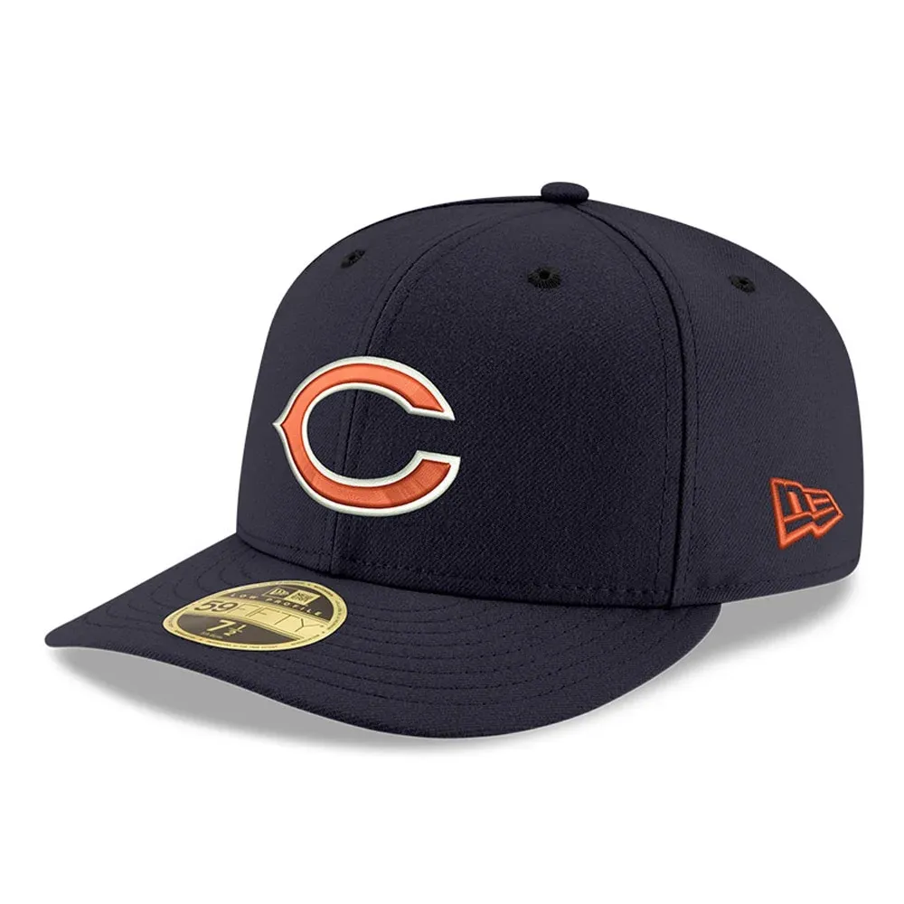 Chicago Bears New Era Omaha Low Profile 59FIFTY Fitted Hat - White