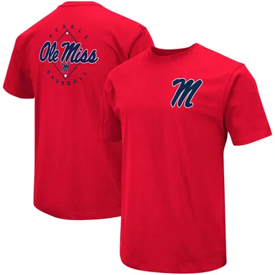 Colosseum Ole Miss Baseball On-Deck 2-Hit T-Shirt - Men's