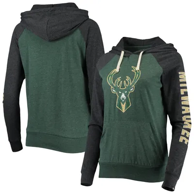 New Era Bucks Raglan Pullover Hoodie - Women's