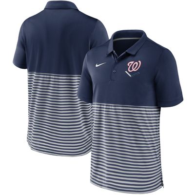 Nike Nationals Home Plate Striped Polo - Men's