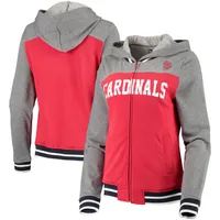 New Era Cardinals French Terry Varsity Full-Zip Hoodie - Women's