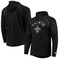 Starter Saints Raglan Long Sleeve Hoodie T-Shirt - Men's