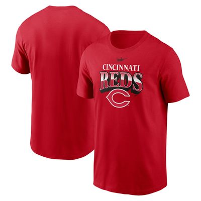 Nike Reds Cooperstown Collection Rewind Arch T-Shirt - Men's