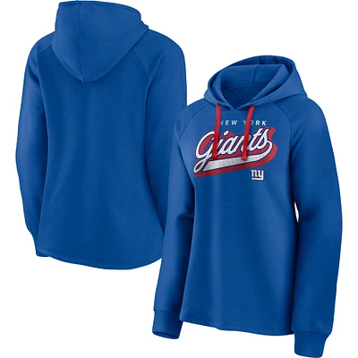 Men's Antigua White New York Giants Logo Victory Pullover Hoodie 