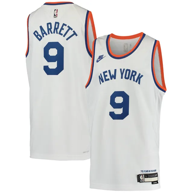 RJ Barrett New York Knicks Autographed Nike Royal Blue Swingman Jersey