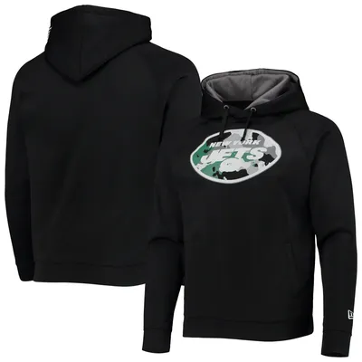 New Era Jets Training Raglan Pullover Hoodie - Men's