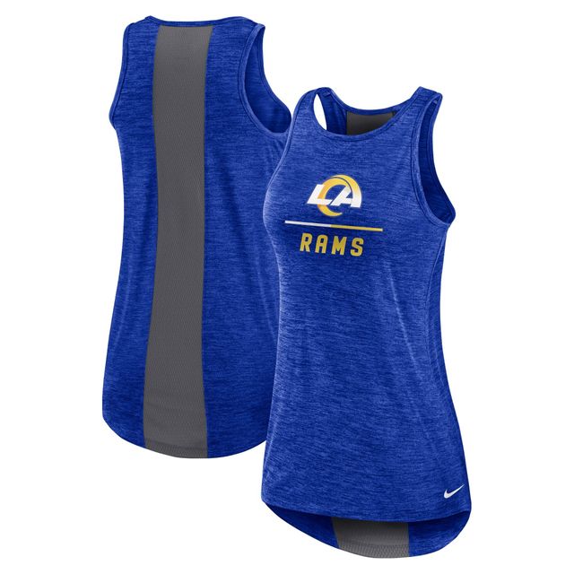 Women's Milwaukee Brewers Nike Dri-FIT Performance Navy Right Mix High Neck  Tank Top