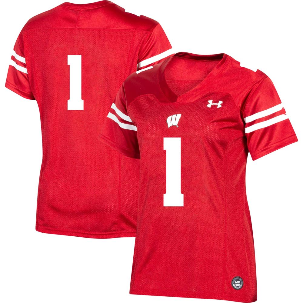 Under Armour Wisconsin #1 Team Replica Football Jersey - Women's