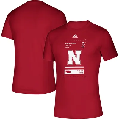 adidas Nebraska Hall Pass Creator T-Shirt - Men's