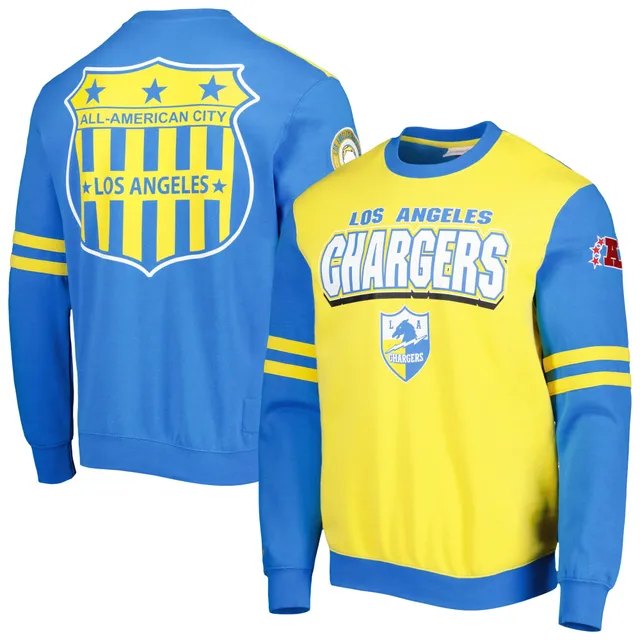 Men's NFL x Darius Rucker Collection by Fanatics White Los Angeles Chargers  Football Striped T-Shirt