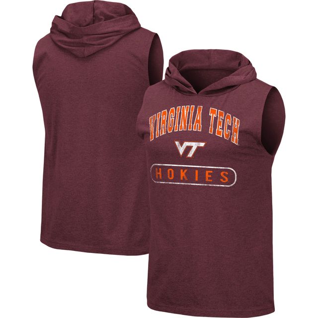 Colosseum Virginia Tech Varsity Hoodie Tank Top - Men's