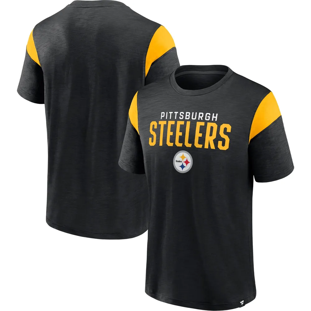 Fanatics Steelers Men's Long Sleeve Black & Yellow T-Shirt - XL