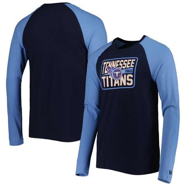 Fanatics Men's Branded Navy Tennessee Titans Hail Mary Raglan T