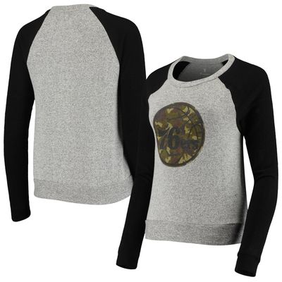 Fanatics 76ers Prestige Raglan Crew Neck Sweatshirt - Women's
