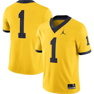 Men's Nike #1 Yellow Oregon Ducks Alternate Game Jersey