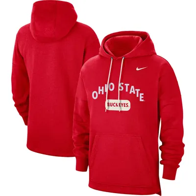 Nike Ohio State Team Arch Fan Pullover Hoodie - Men's